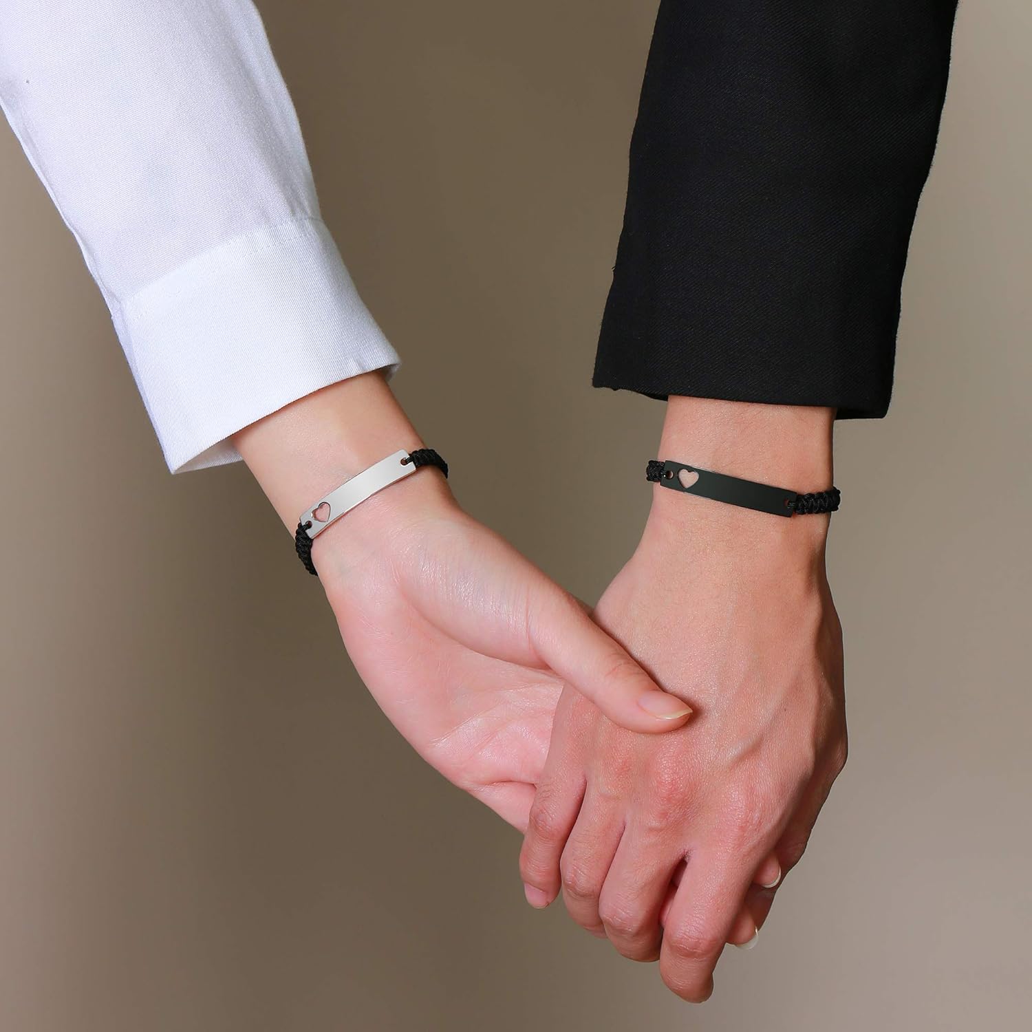 Dacida Matching Couples Bracelets for Women Men Long Distance Bracelets for Couples His Hers Bracelets Relationship Bracelets Anniversary Christmas Birthday Gifts