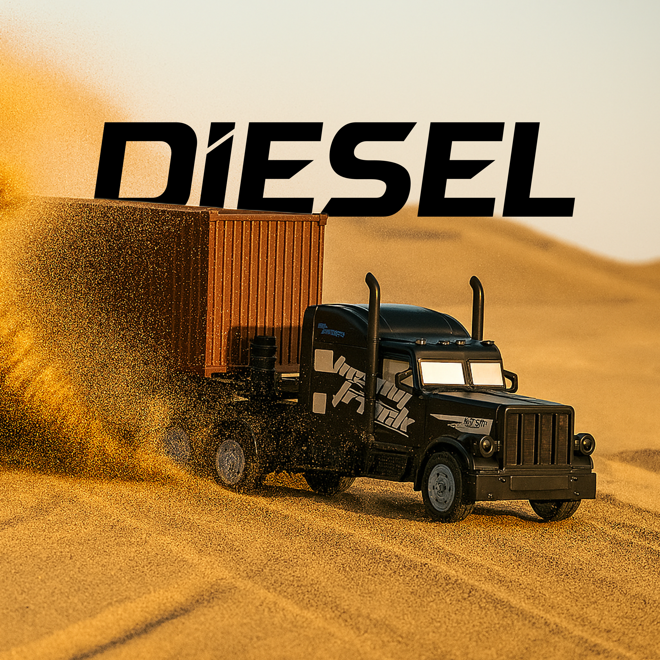 Diesel - RC Truck with Closed Container