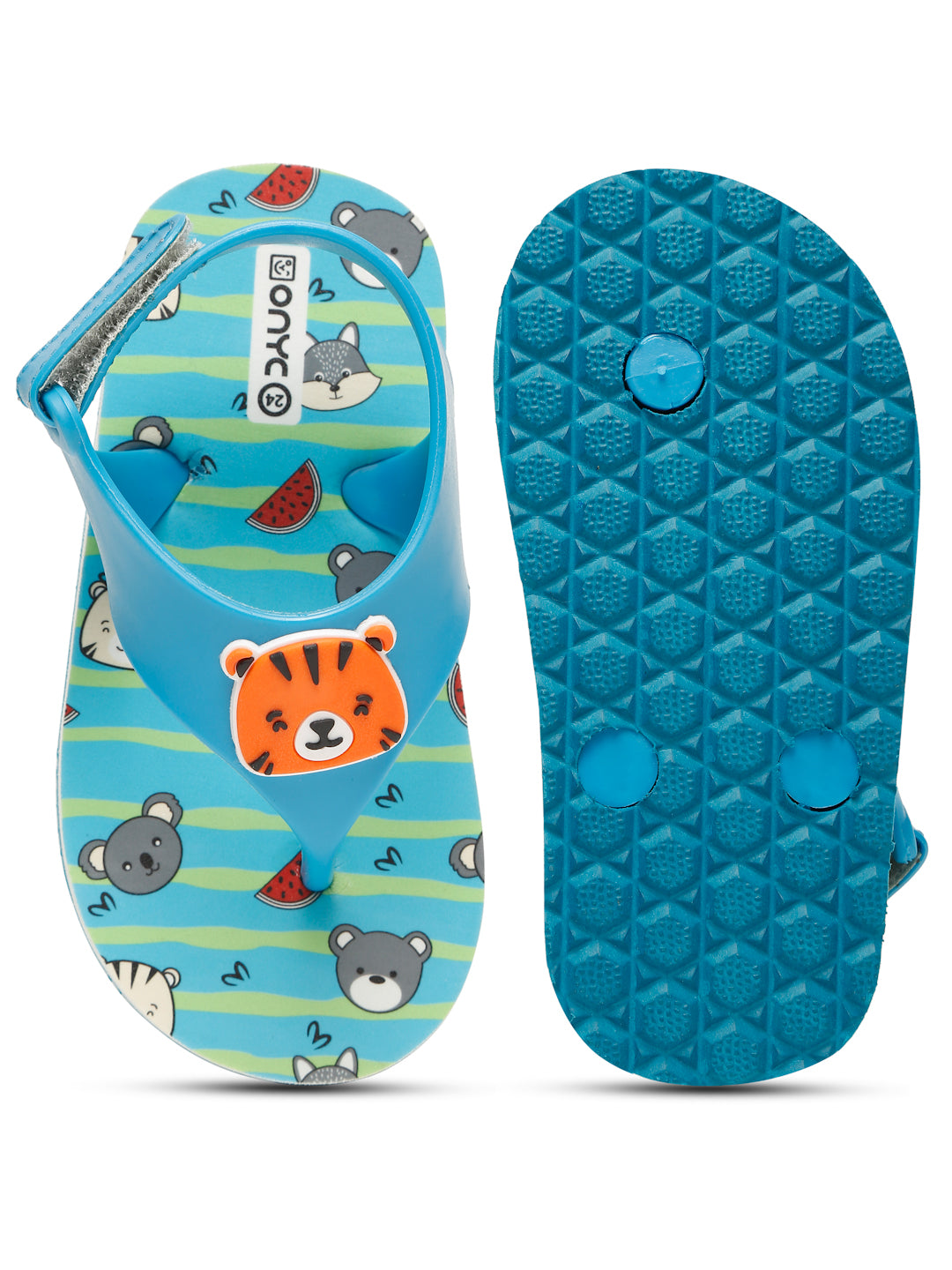 Premium Tiger Candy Flip-flops - Sky Blue (Boys)