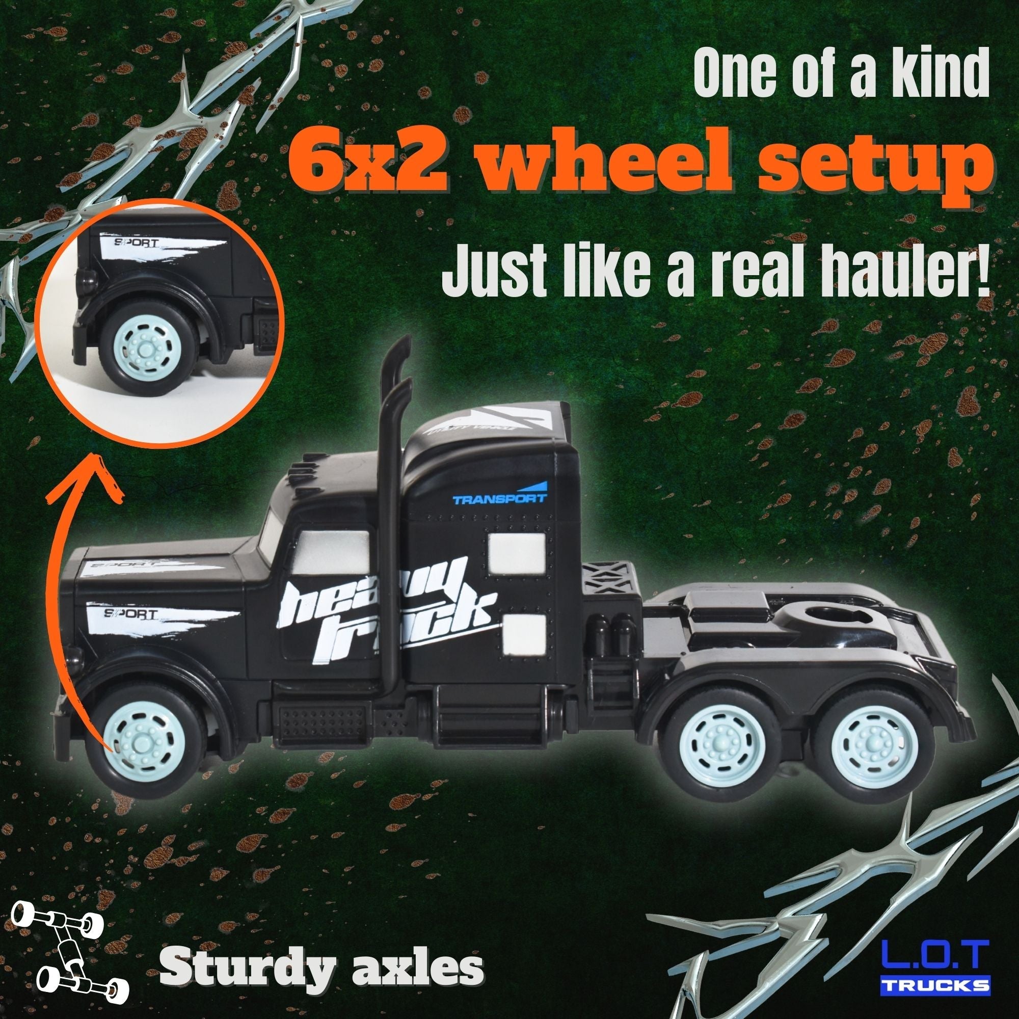 Titan - RC Truck with 6x2 Wheel Configuration