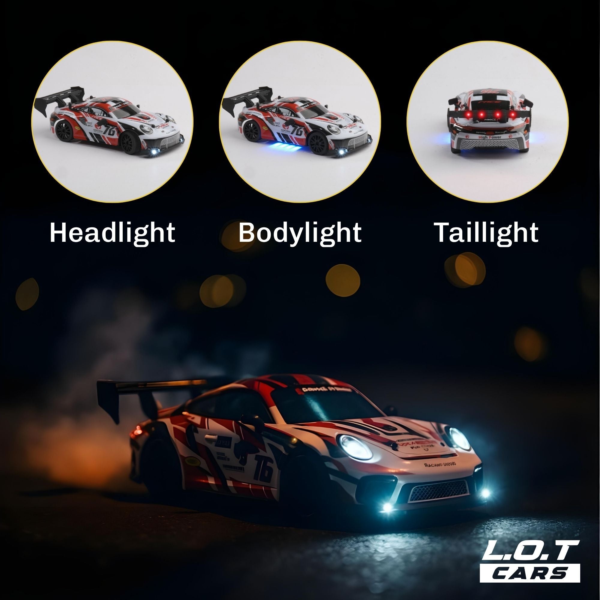 Ghost - Semi-Hobby Grade RC Drift Car with Lights