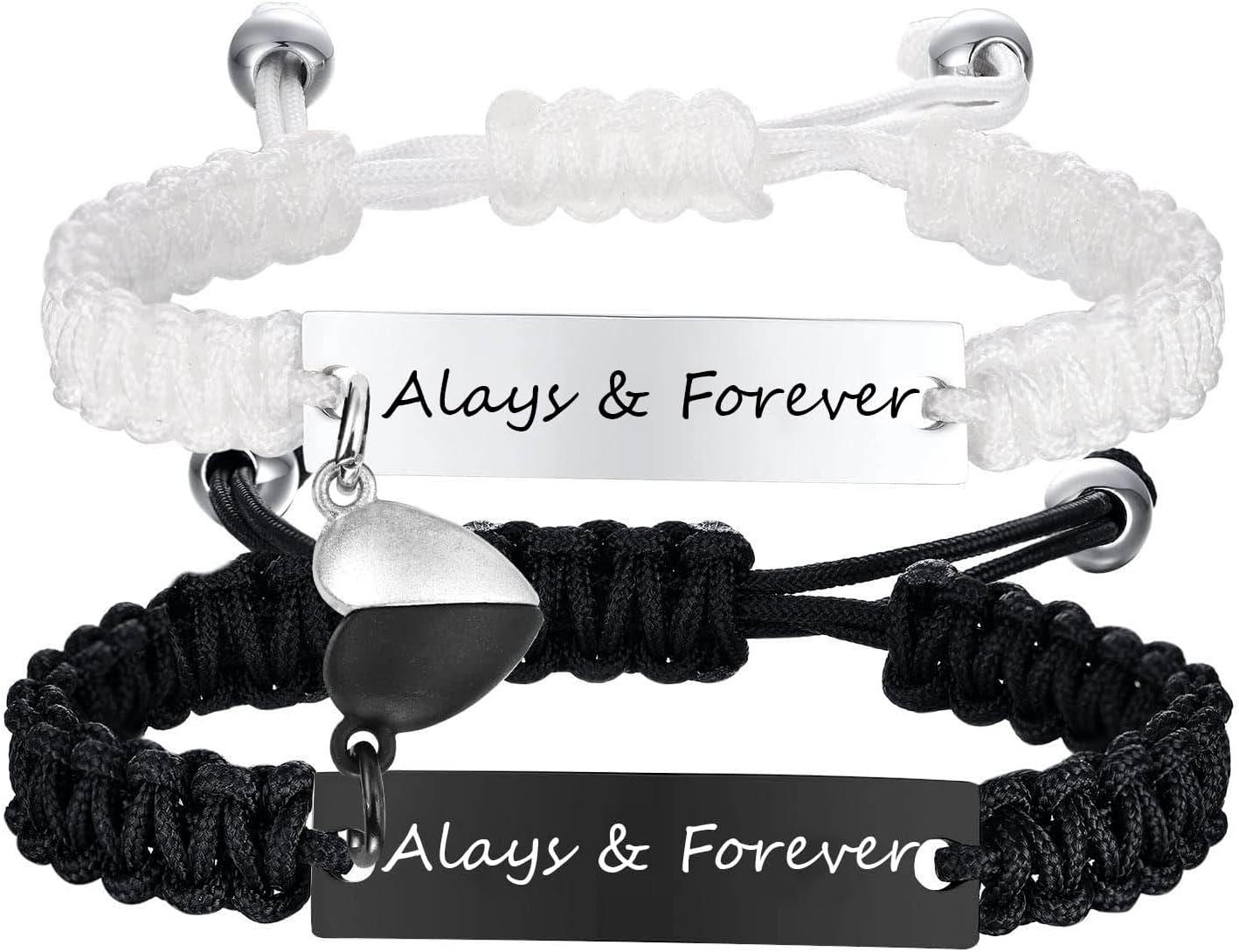 Dacida Matching Couples Bracelets for Women Men Long Distance Bracelets for Couples His Hers Bracelets Relationship Bracelets Anniversary Christmas Birthday Gifts